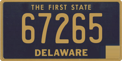 DE license plate 67265