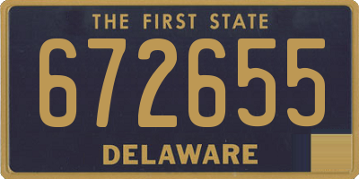 DE license plate 672655