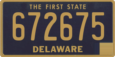 DE license plate 672675