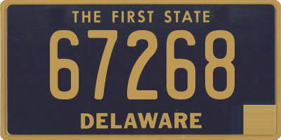DE license plate 67268