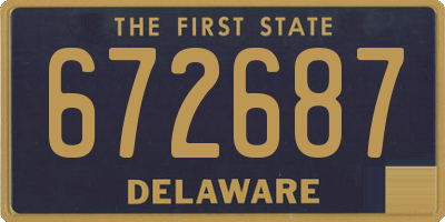 DE license plate 672687