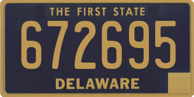 DE license plate 672695
