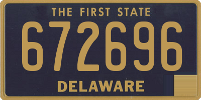 DE license plate 672696