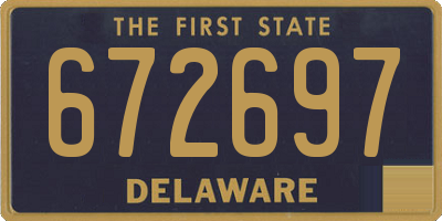 DE license plate 672697
