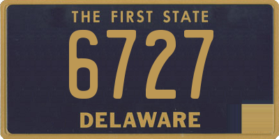 DE license plate 6727