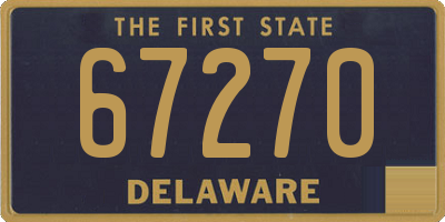 DE license plate 67270