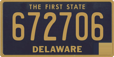 DE license plate 672706