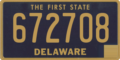 DE license plate 672708