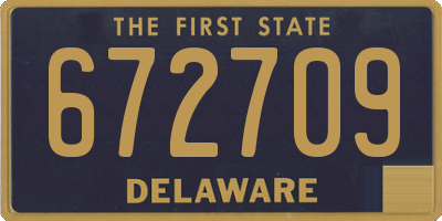 DE license plate 672709