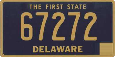 DE license plate 67272