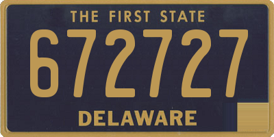 DE license plate 672727