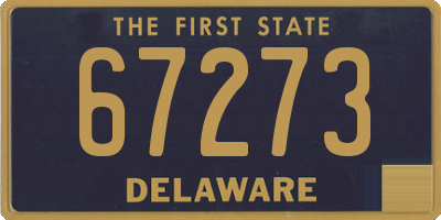 DE license plate 67273