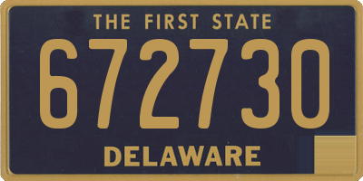 DE license plate 672730