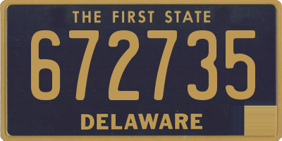 DE license plate 672735