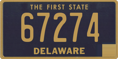 DE license plate 67274