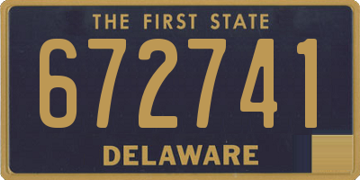 DE license plate 672741