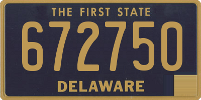 DE license plate 672750