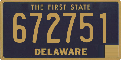 DE license plate 672751