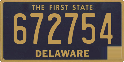 DE license plate 672754