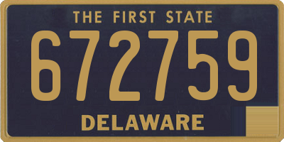 DE license plate 672759