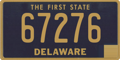 DE license plate 67276