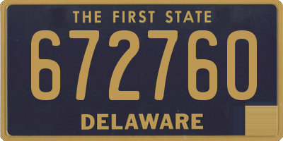 DE license plate 672760