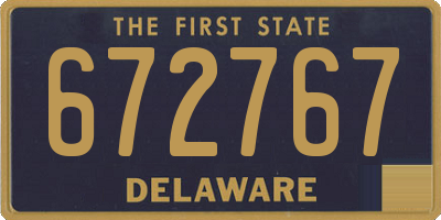 DE license plate 672767