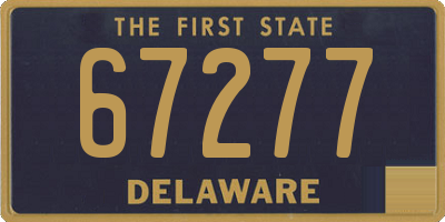 DE license plate 67277