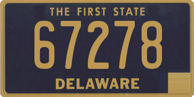 DE license plate 67278