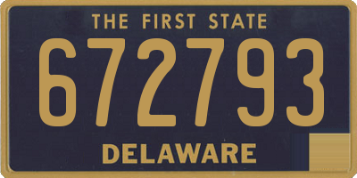 DE license plate 672793