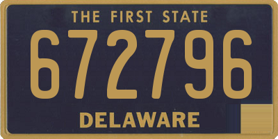 DE license plate 672796