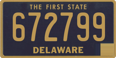 DE license plate 672799