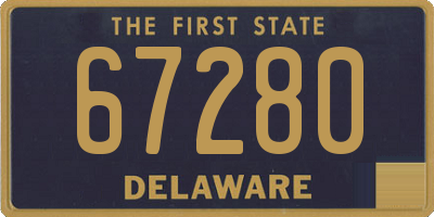 DE license plate 67280