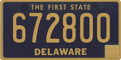 DE license plate 672800