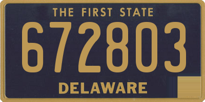 DE license plate 672803