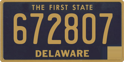 DE license plate 672807