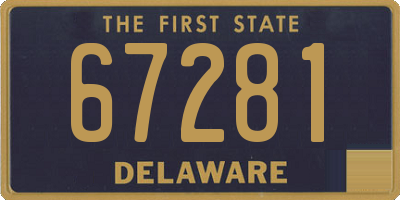 DE license plate 67281