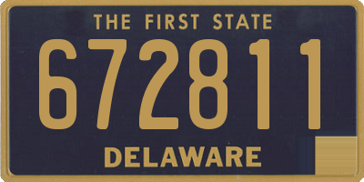 DE license plate 672811
