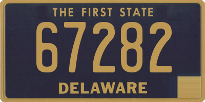 DE license plate 67282