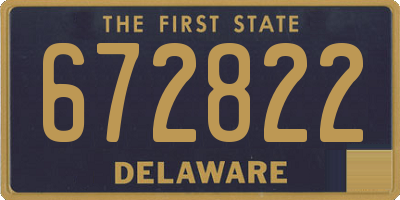 DE license plate 672822