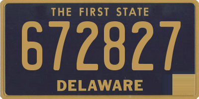 DE license plate 672827