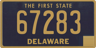 DE license plate 67283