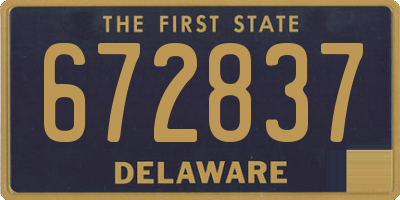 DE license plate 672837