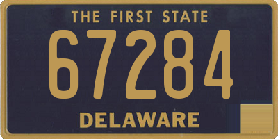 DE license plate 67284