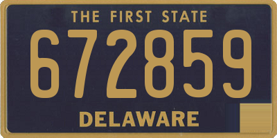 DE license plate 672859