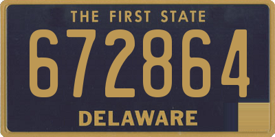 DE license plate 672864