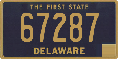 DE license plate 67287