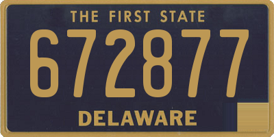 DE license plate 672877