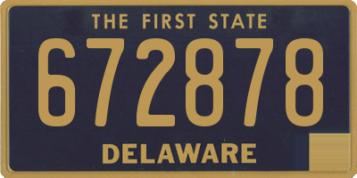 DE license plate 672878