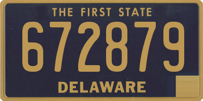 DE license plate 672879